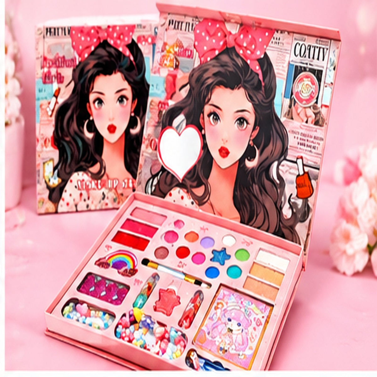 Fashion Girl Makeup Kit for Kids – Deluxe Beauty Gift Box – Belinda Store
