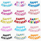 Happy Birthday Foil Letter Balloons – 13 Pcs