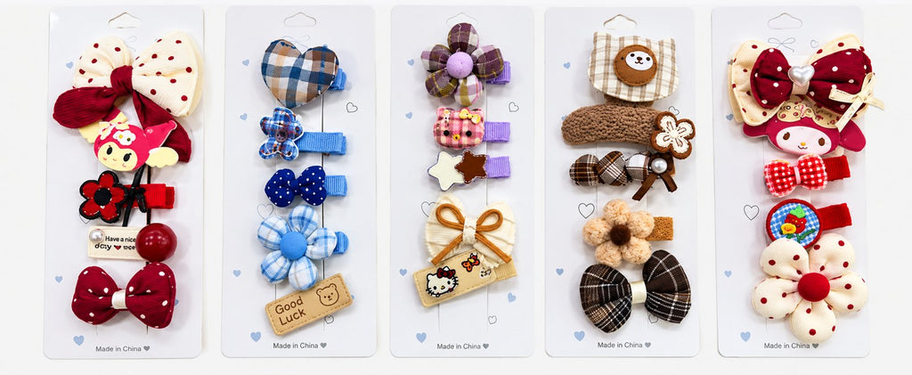 Five Colorful Hair Accessory Sets