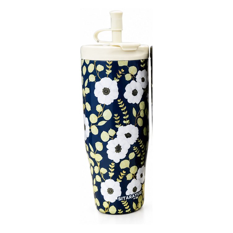 Floral Tumbler Navy Floral