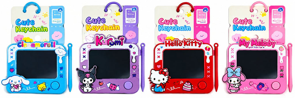 Four Kawaii Keychain Doodle Boards