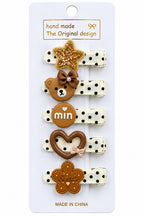 Handmade Polka Dot Hair Clips