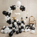 Black and White Birthday Decor
