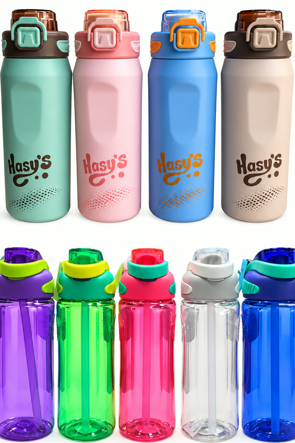 Hasy Pastel Water Bottle for Girls | Cute Sipper B - alternate view 2