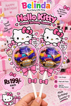 Hello Kitty theme chocolate lollipop birthday favour
