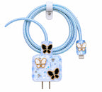 Iridescent Butterfly Charger Set