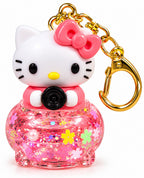 Kawaii Cat Glitter Globe Keychain
