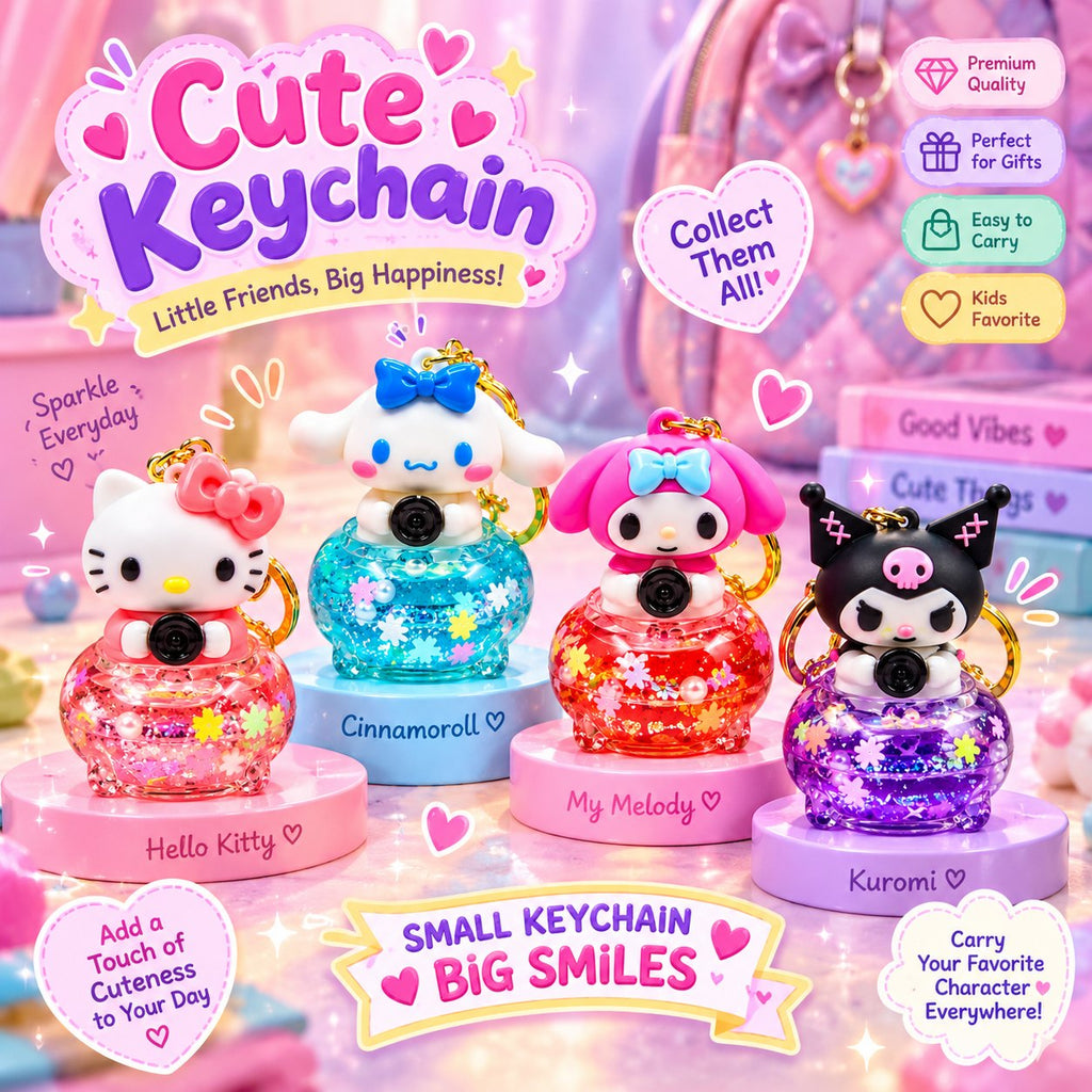Kawaii Character Keychain Collection