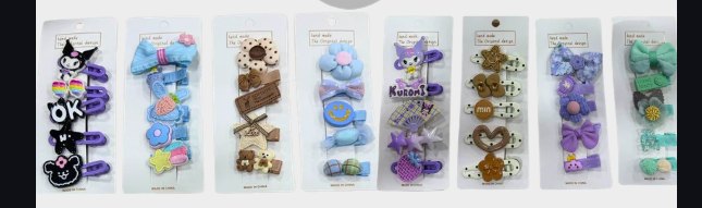 Kawaii Hair Clips Set for Girls