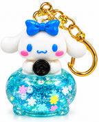 Kawaii Puppy Camera Glitter Keychain