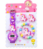 Kawaii Unicorn Jewelry Watch Set