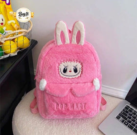 Kids Plush Backpack – Cute Character Design | Soft Furry Sch