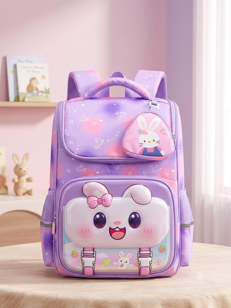 3D Cartoon School Backpack for Kids | Cute Animal Hard-Shell