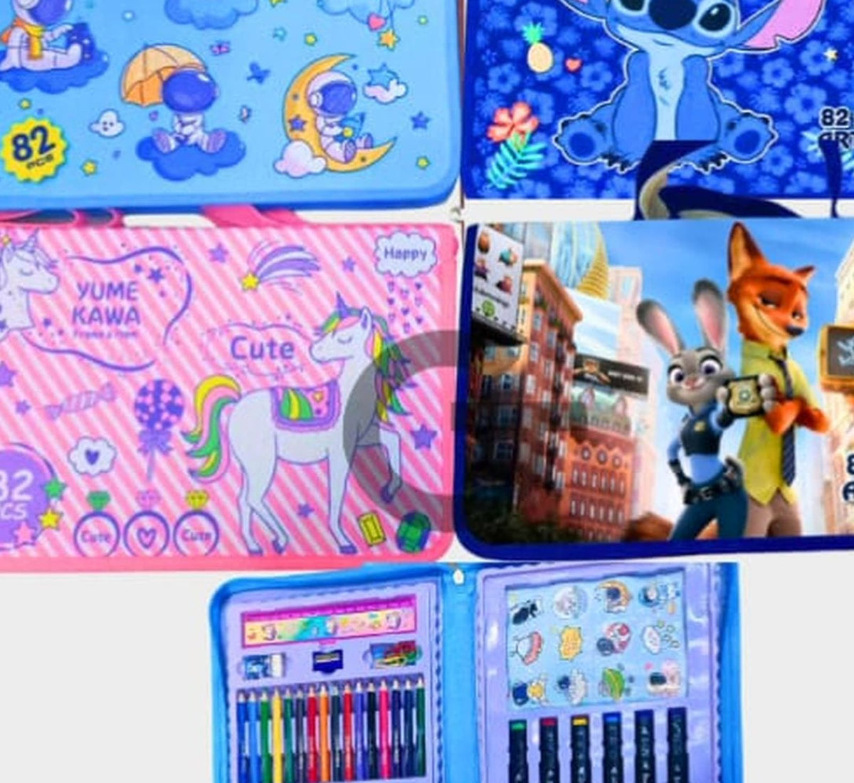 Kids 82 Piece Art Set in Carry Case â Colours, C - alternate view 3
