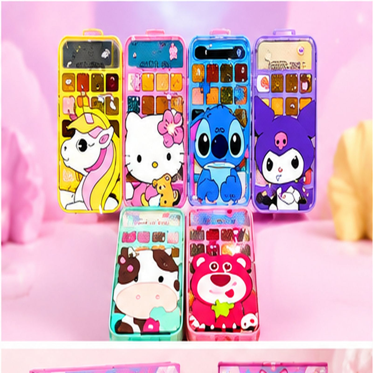 Kids Character Makeup Palette – Mini Phone Style Makeup Kit – Belinda Store