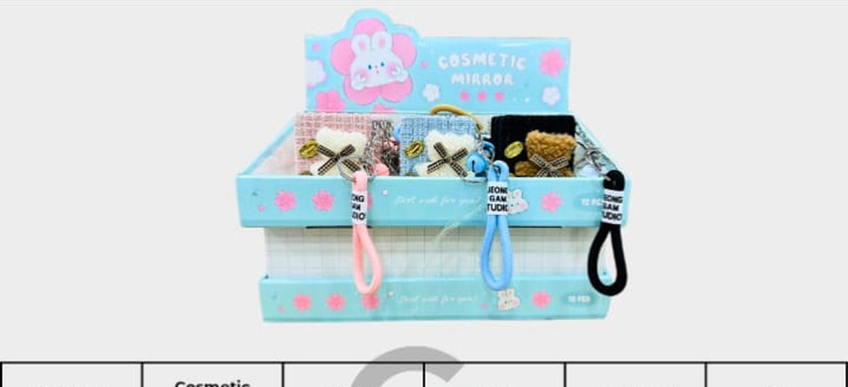 Kids Compact Cosmetic Mirror with Bow & Strap – Belinda Store