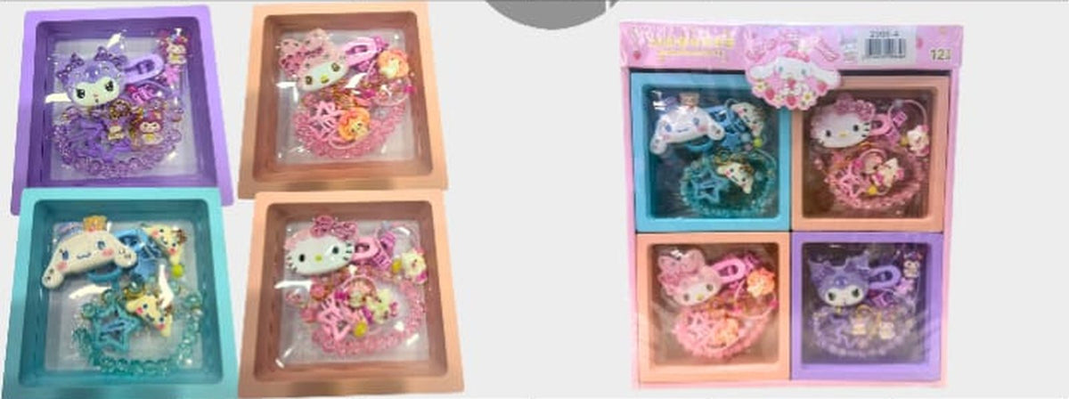 Kids Hair Accessories & Jewellery Gift Box – Clips, Bands & Rings – Belinda Store