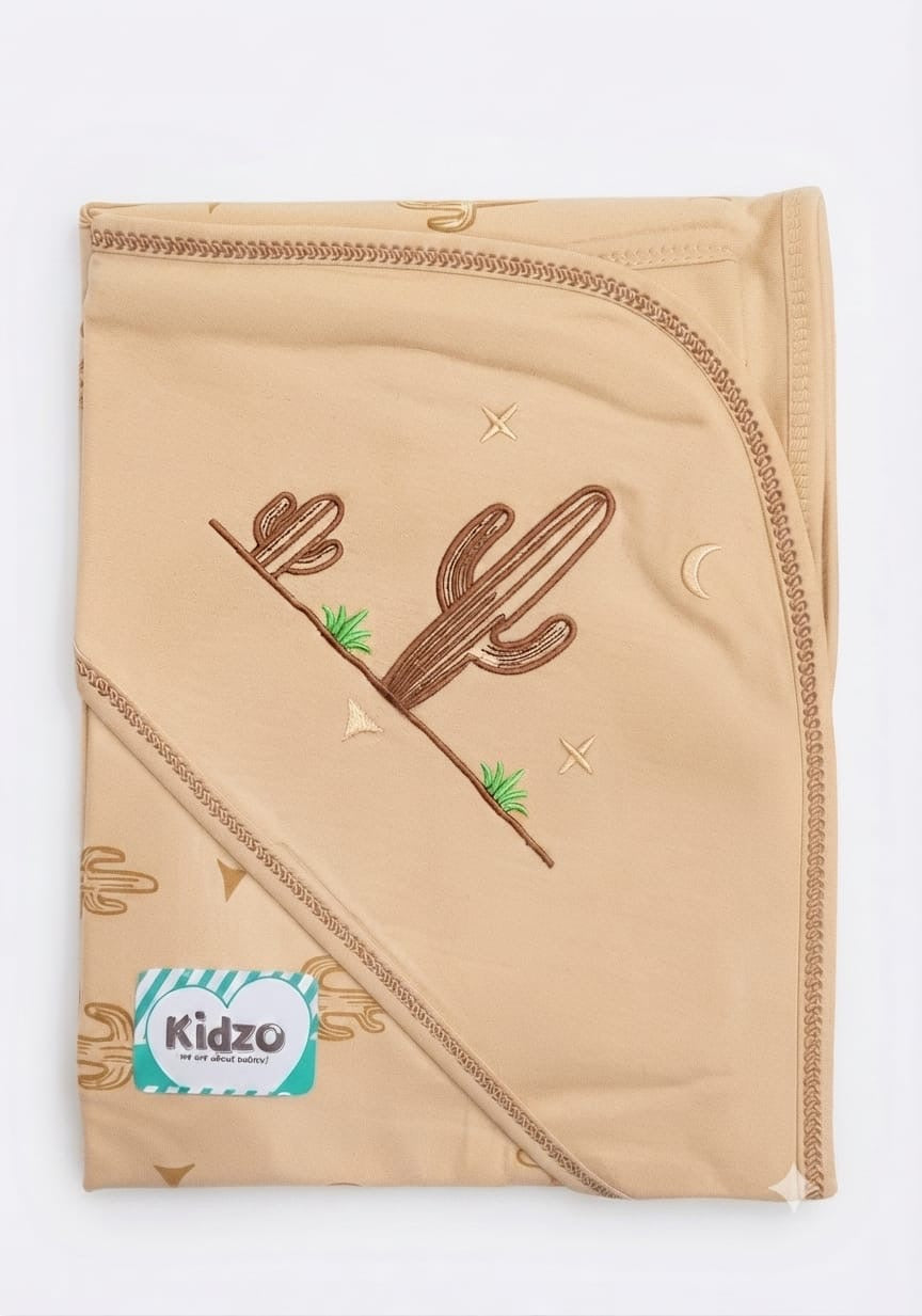 Kidzo baby wrapping sheet beige cactus