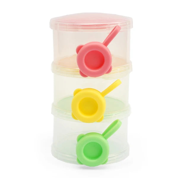 3-Layer Stackable Milk Powder Container | Portable Formula D