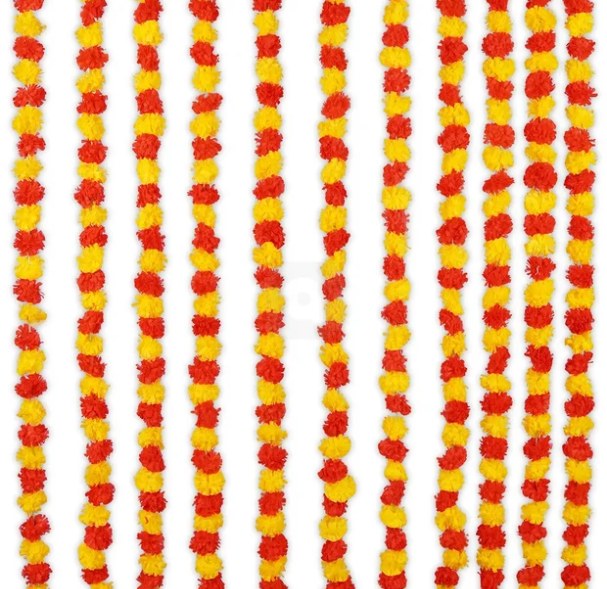 Marigold genda phool garland strings