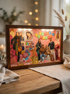 Personalized LED miniature box Birthday design - front view