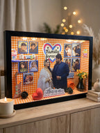 Personalized LED miniature box Family design - side view