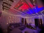 Wedding house fairy light decoration Karachi for mehndi and dholki lounge and walls – image 10