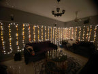 Wedding house fairy light decoration Karachi for mehndi and dholki lounge and walls – image 15