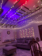 Wedding house fairy light decoration Karachi for mehndi and dholki lounge and walls – image 7