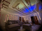 Wedding house fairy light decoration Karachi for mehndi and dholki lounge and walls – image 9
