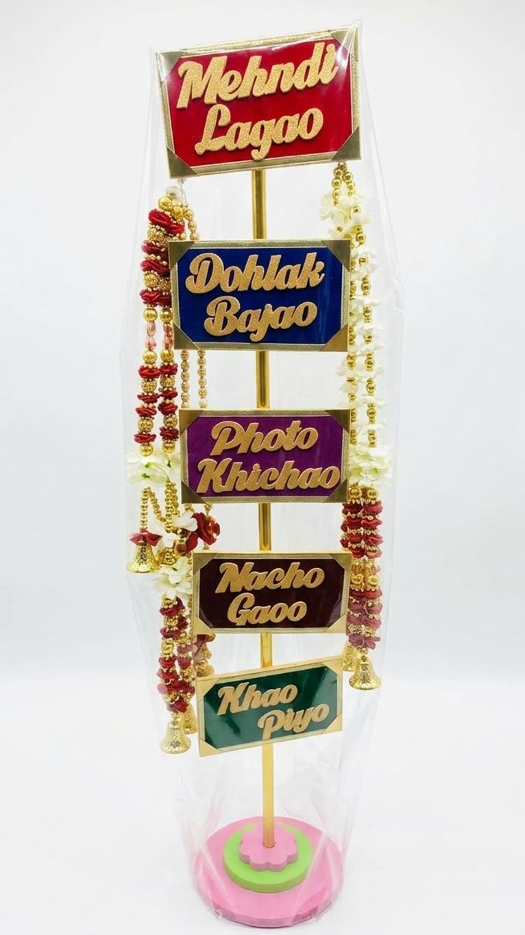 Mehndi Program Sign Stand â âMehndi Lagao, Dho - alternate view 2