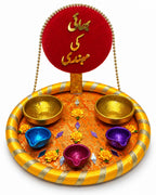 Bhai ki Mehndi decorated thaal