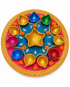 Star diya mehndi thaal