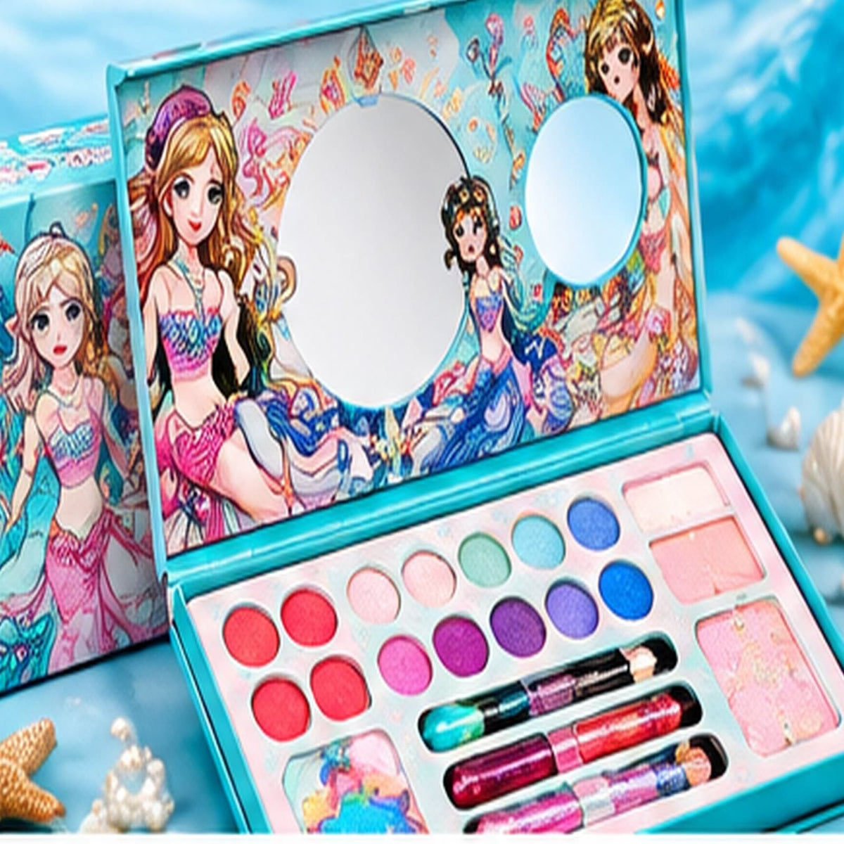 Mermaid Kids Makeup Kit â Princess Beauty Set wi - alternate view 2