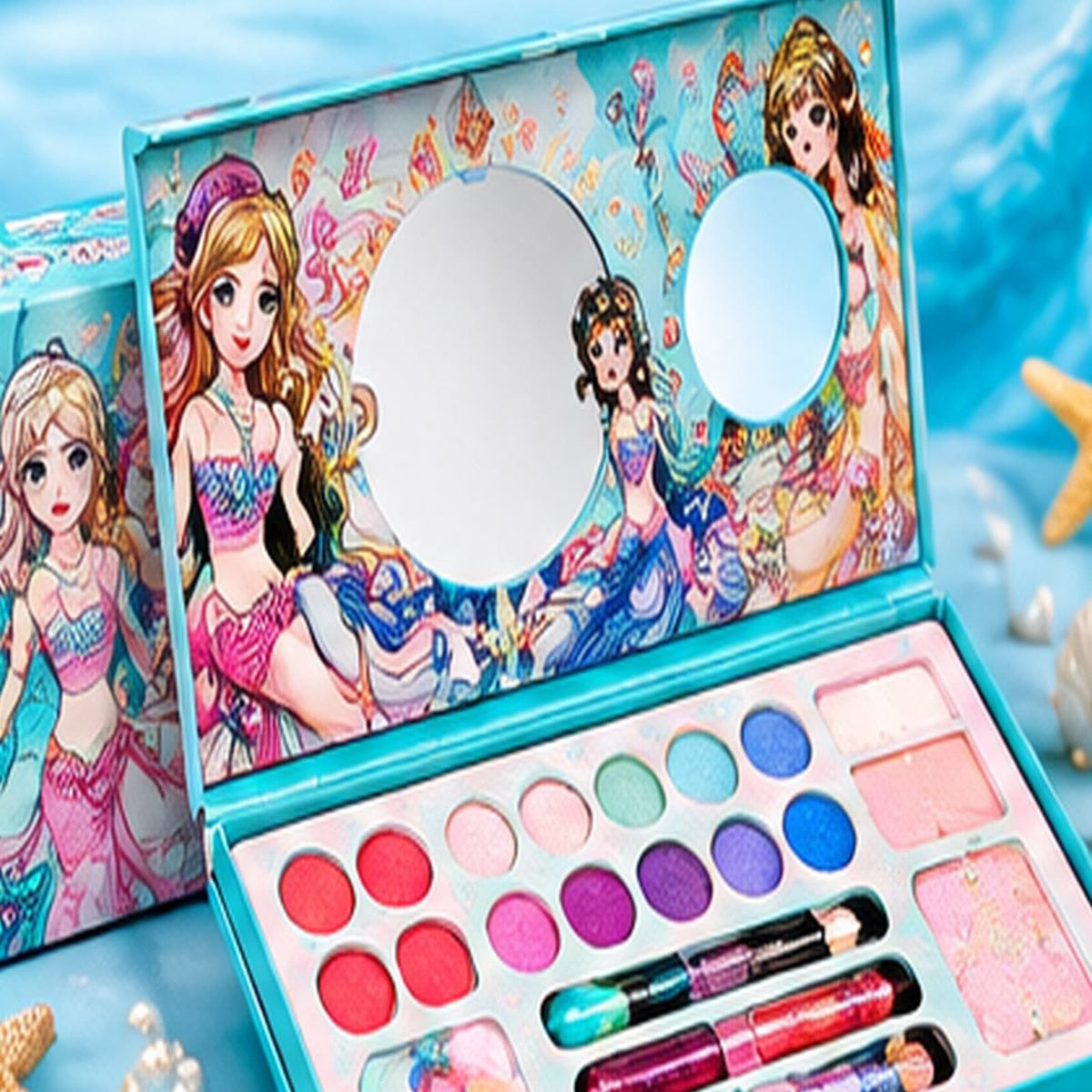 Mermaid Kids Makeup Kit â Princess Beauty Set wi - alternate view 4