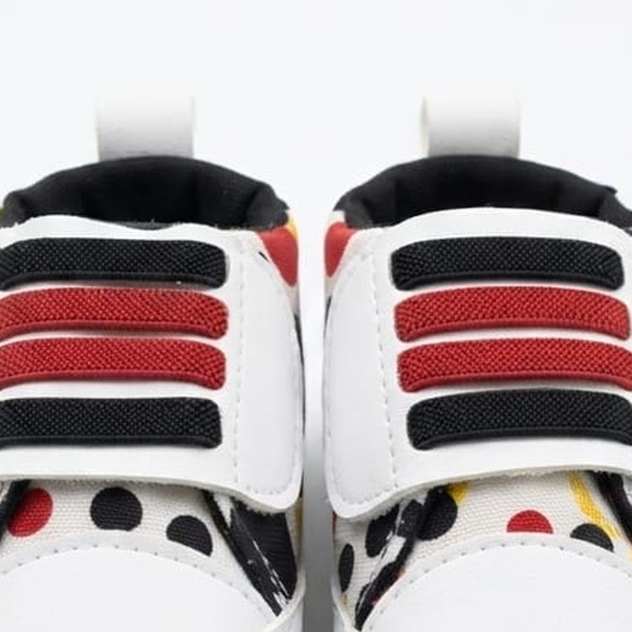Multicolour Polka Dot Velcro Baby Shoes design detail – soft sole baby shoes – Belinda Store