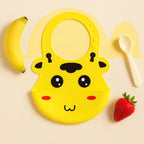 Baby Silicone Bibs with Crumb Catcher | Waterproof Feeding B