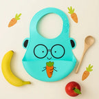 Baby Silicone Bibs with Crumb Catcher | Waterproof Feeding B