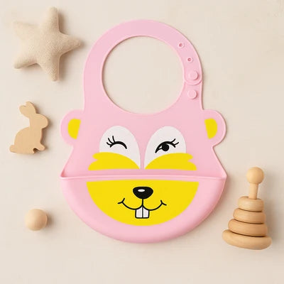 Baby Silicone Bibs with Crumb Catcher | Waterproof Feeding B