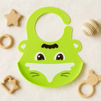 Baby Silicone Bibs with Crumb Catcher | Waterproof Feeding B