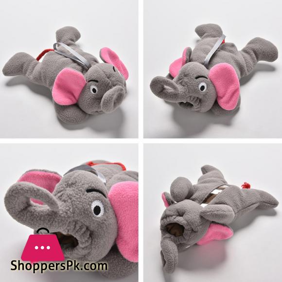 Baby Bottle Hugger – Elephant Plush Feeder Cover | Insulated