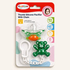 Thumb Silicone Pacifier with Chain | BPA-Free Baby Soother S