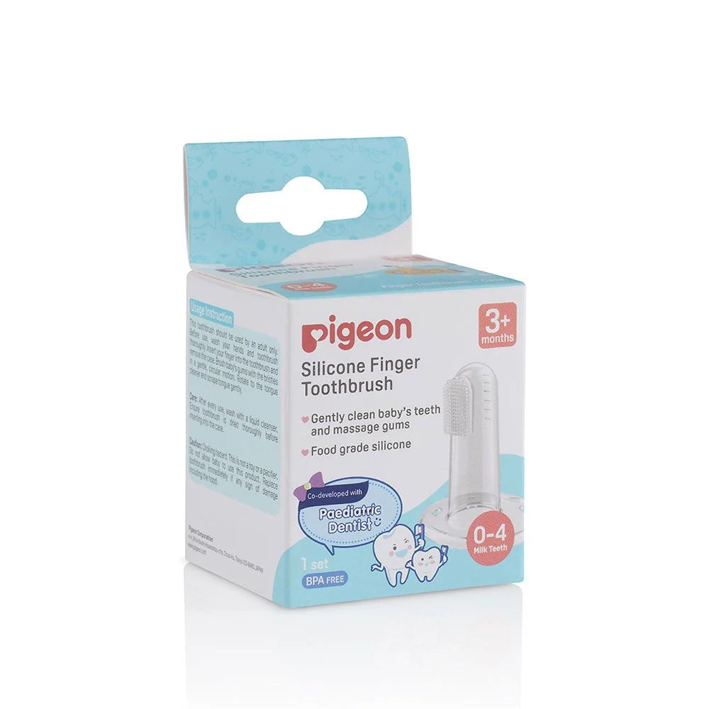 Pigeon Silicone Finger Toothbrush | Baby Gum & Teeth Cleaner