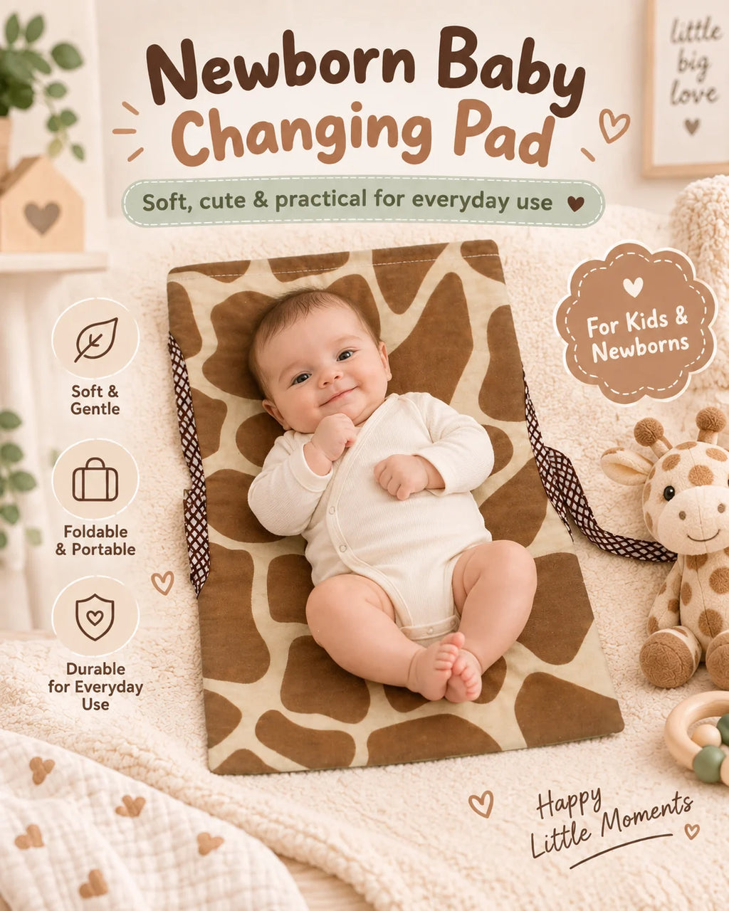 Giraffe Print Baby Changing Pad – poster 4 | Belinda Store Pakistan