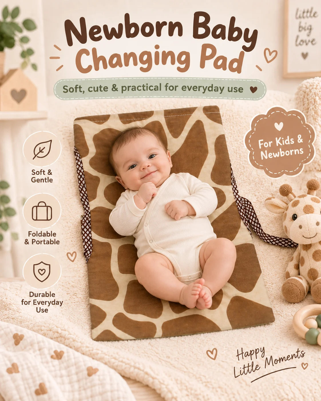 Giraffe Print Baby Changing Pad – poster 4 | Belinda Store Pakistan