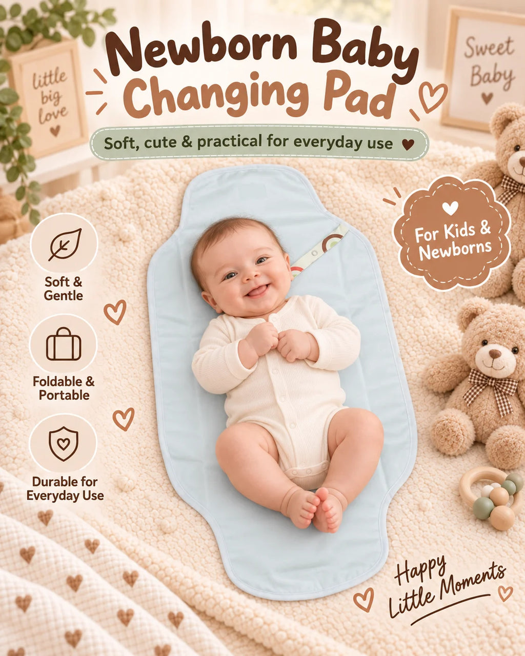 Retro Print Baby Changing Pad – poster 3 | Belinda Store Pakistan