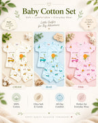 Newborn Baby Cotton Set Shirt Shorts 3 Colors – Belinda Store Pakistan