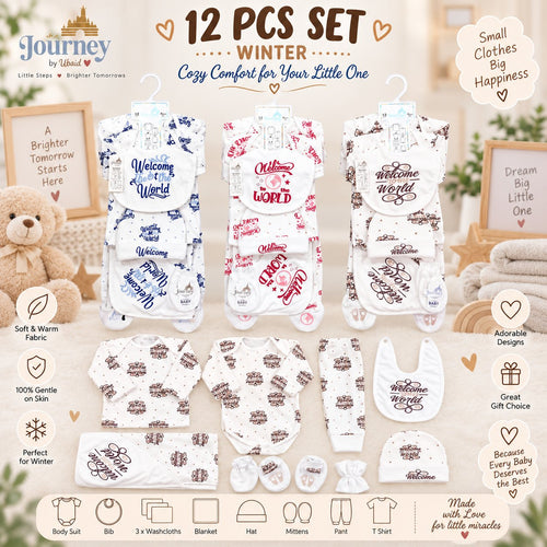 Newborn Baby Starter Set Welcome To The World 12 Pcs – Belinda Store Pakistan