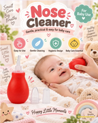 Newborn Baby Nose Cleaner - Gentle Nasal Aspirator for Baby Care