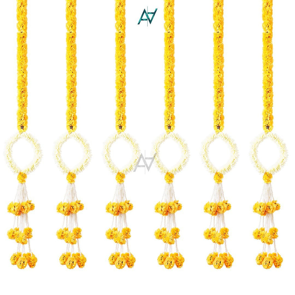 Gota Floral Garlands – Mehndi & Wedding | Belinda Store - view 5